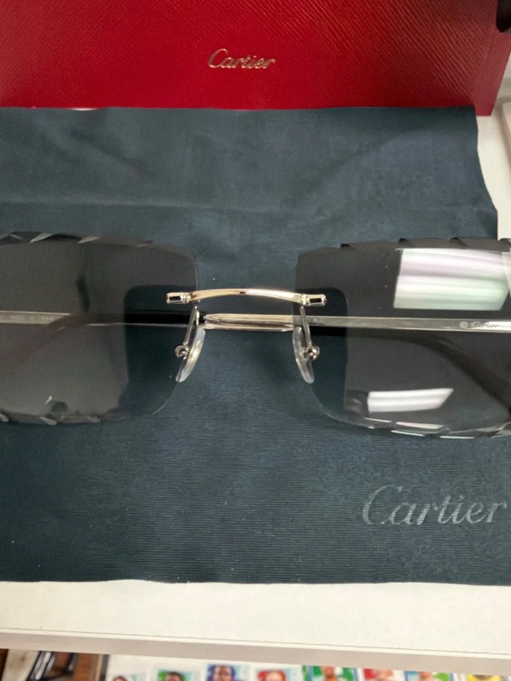 CARTIER CUSTOMS BY EDWARD BEINER CT0092O GUNMETAL GROVE SUNGLASSES